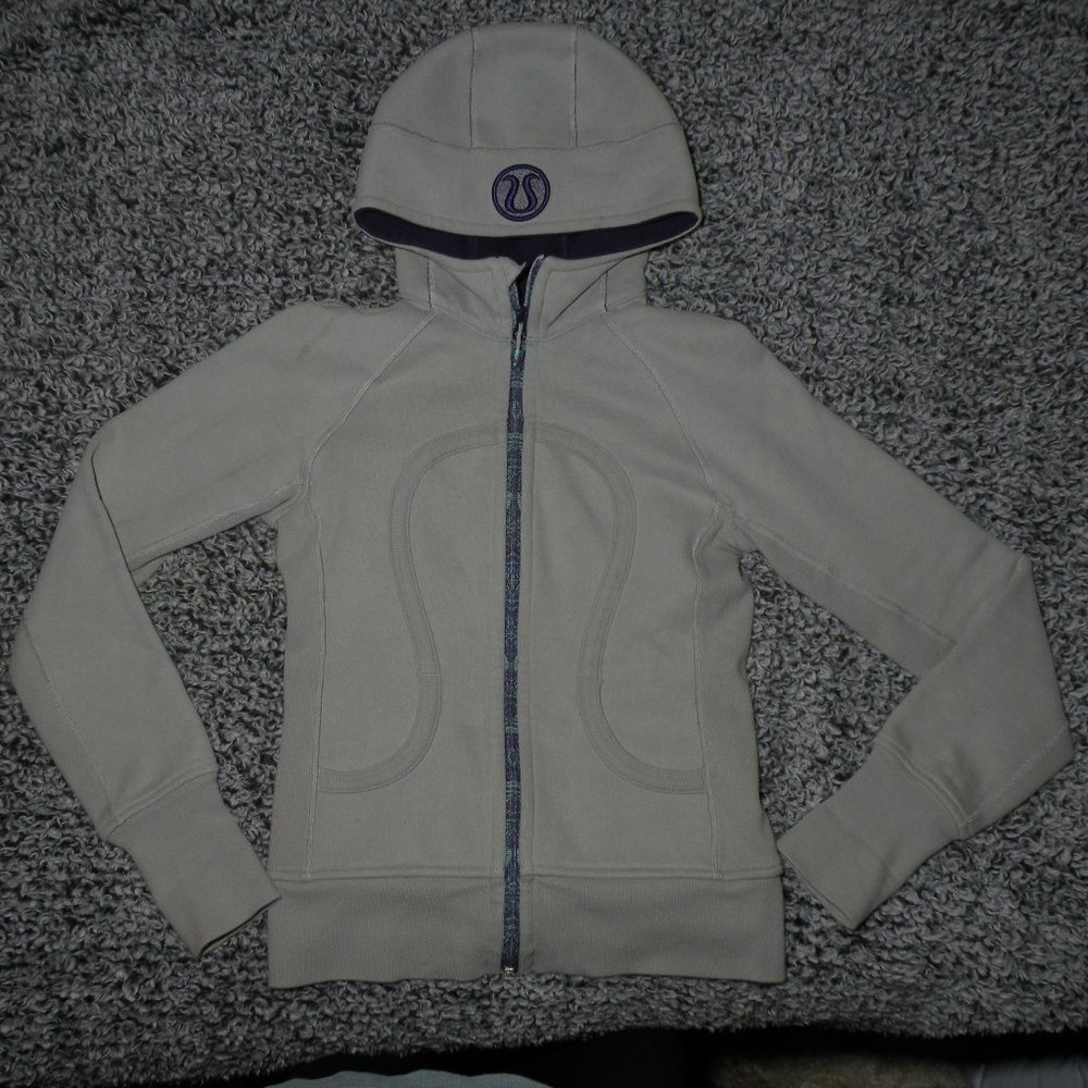 4 LuLuLemon Athletica Gray Purple Athletic Jacket